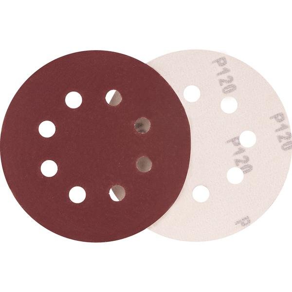 Disco de lixa 125 mm, grão 120, embalagem com 10 peças, -VONDER-1281125120