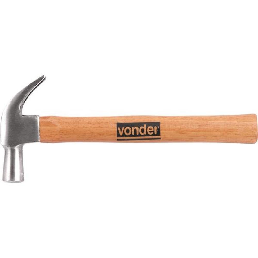 Martelo unha 23mm aço forjado polido cabo madeira - Vonder-Vonder-332040
