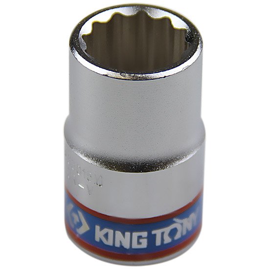 Soquete Estriado 15mm com Encaixe 1/2Pol.-KINGTONY-433015