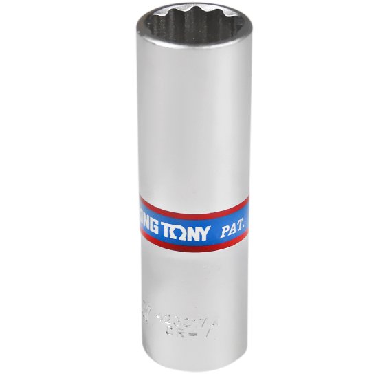 Soquete Estriado Longo 17mm com Encaixe 1/2Pol. -KING TONY-423017