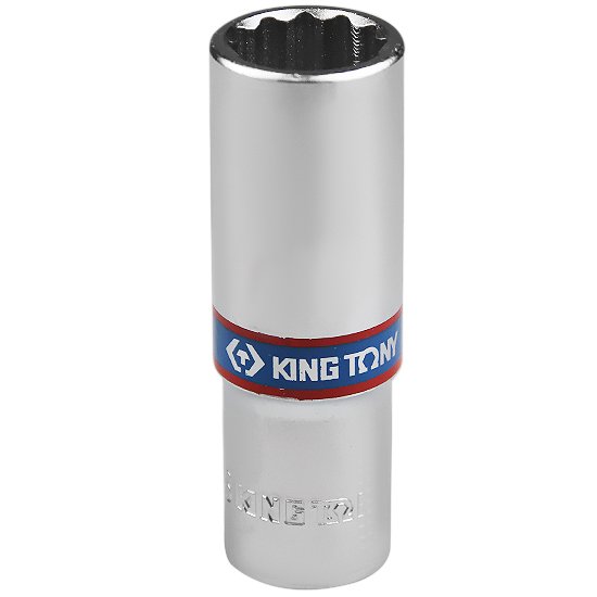 Soquete Estriado Longo 18mm com Encaixe 1/2Pol. -KING TONY-423018