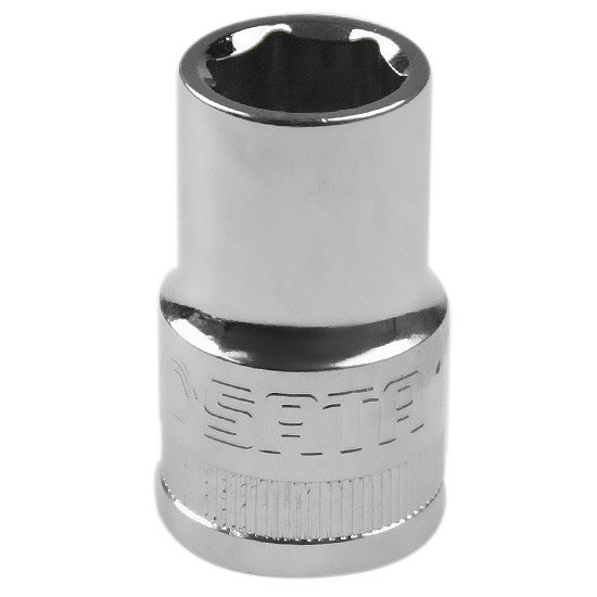 Soquete Sextavado 13mm Cromado com Encaixe 1/2 Pol.-SATA-ST13304SC