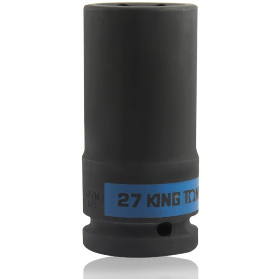 Soquete de Impacto Sextavado Longo com Encaixe 3/4 Pol. - 27mm-KINGTONY-643527