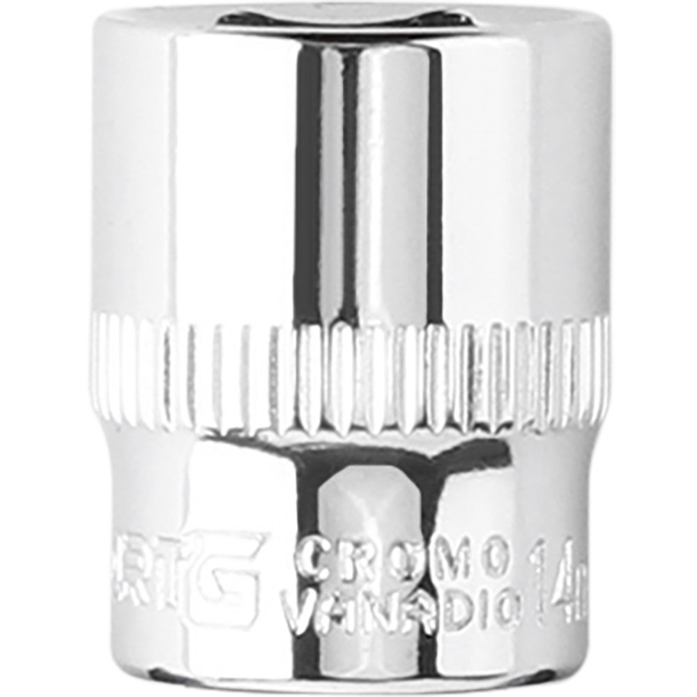 Soquete Sextavado em Cromo Vanádio 14mm com Encaixe 1/4 Pol. - Imagem zoom