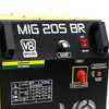 Máquina de Solda Mig 205A 220V Mono com Tocha V8 Brasil-112644 + Esquadro Magnético Triangular para Soldagem 35Kg FG4710 - Imagem 3