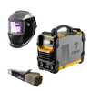 Máquina de Solda Inversora MMA 200A 6,8KW  Display Digital + Eletrodo AWS E6013 2,5mm 1Kg + Máscara de Solda com Escurecimento Automático - Imagem 1