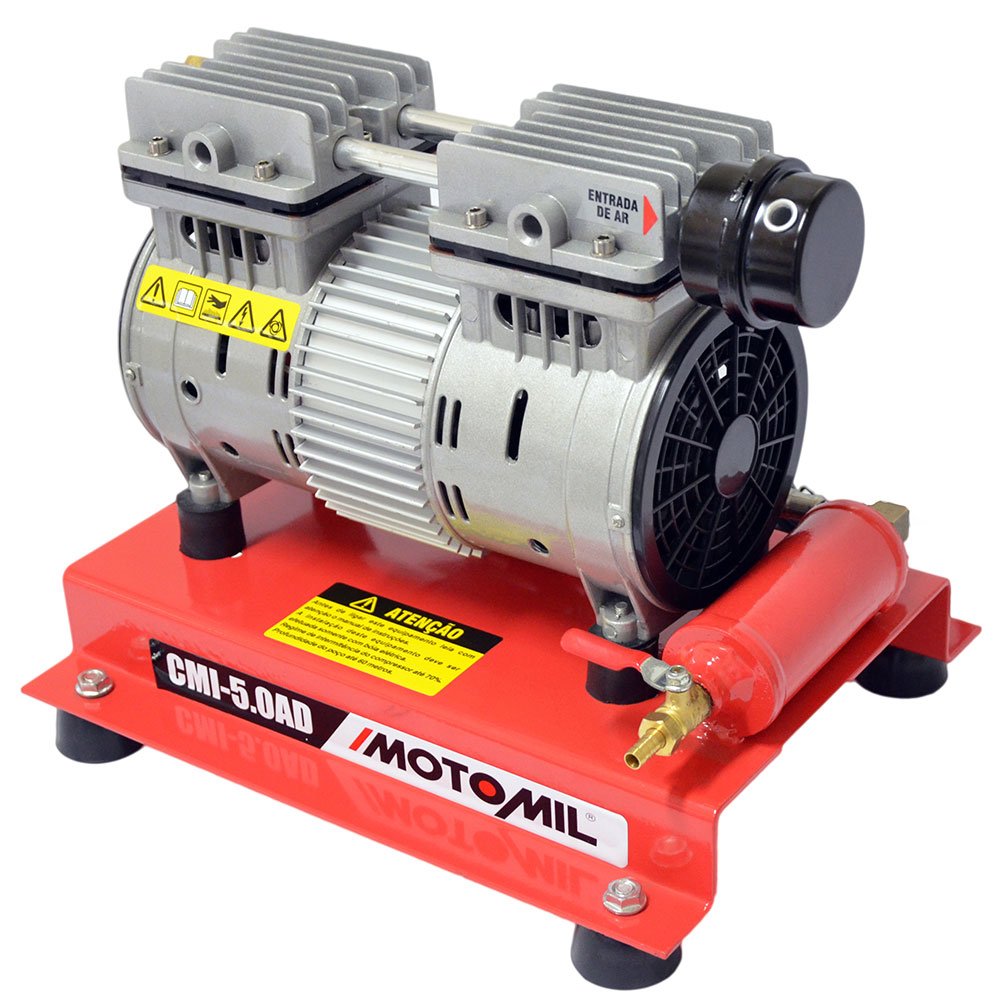 Compressor de Ar Direto 5 Pés  Monofásico 4 Polos 220V Isento de Óleo-MOTOMIL-CMI50/AD