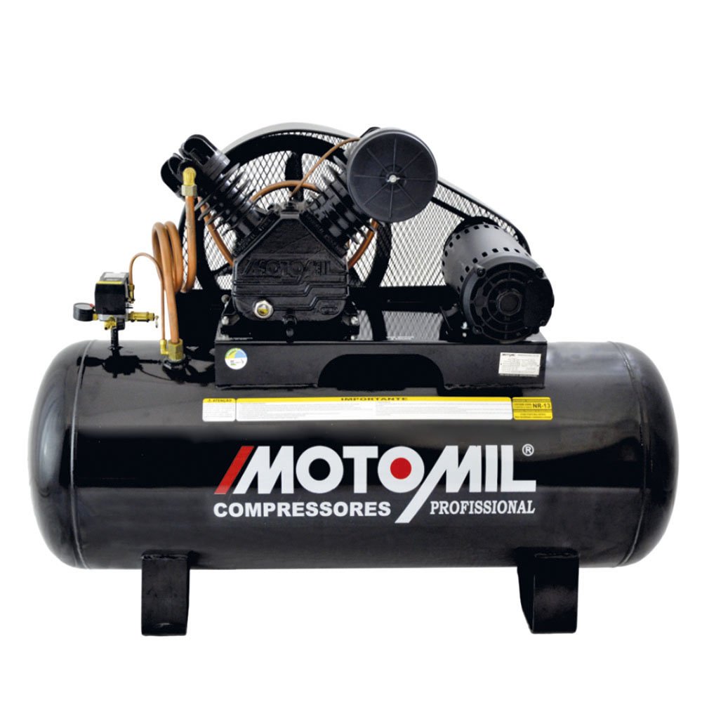 Compressor de Ar 5HP 25 Pés 250 Litros 220/380V Trifásico-MOTOMIL-22629.2