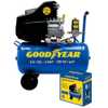 Motocompressor de Ar 8,8 Pés 25 Litros 2,5HP  - GOODYEAR-GYCP0000233 + Jogo de Pintura com 03 Peças - Imagem 2