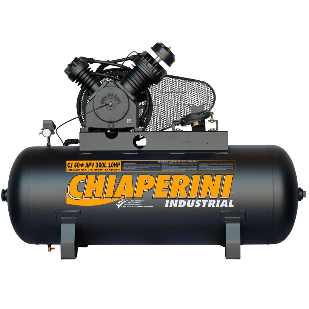 Compressor de Ar Alta Pressão Industrial CJ30 APV 40 Pés 360L 175PSI sem Motor-CHIAPERINI-709