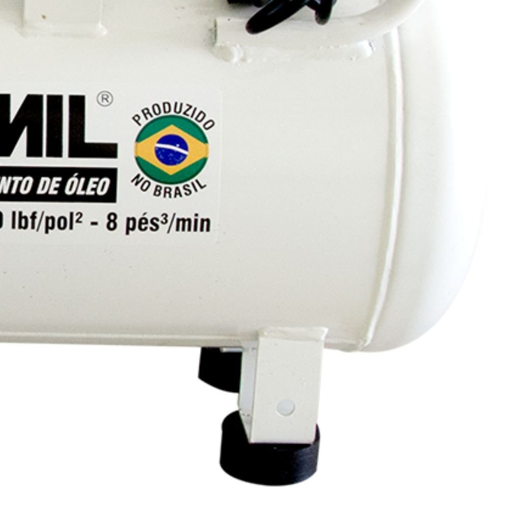 Motocompressor de Ar Isento de Óleo/Odontológico 8 Pés3/min 2,0HP 50 Litros 220V - Imagem