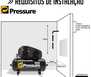 Compressor de Ar 10 Pés 140 PSI 100 Litros 110/220V Monofásico - Imagem