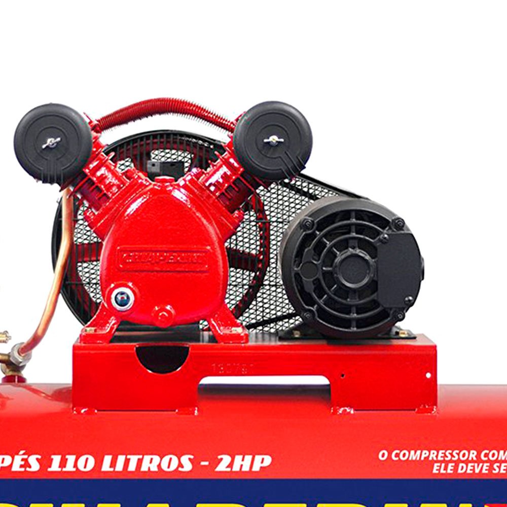 Compressor de Ar CHIAPERINI 19751 Red 10 Pés Trifásico 220/380V + Chave Parafusadeira de Impacto Pneumática FORTGPRO FG3300 1/2 Pol. - Imagem zoom