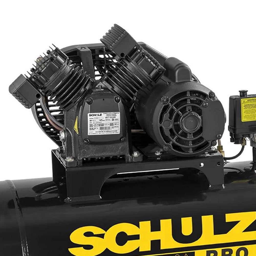 Compressor SCHULZ-PROCSV10/100 10 Pés 100L Mono 110V + 2 Óleos Lubrificante 1 Litro  - Imagem zoom