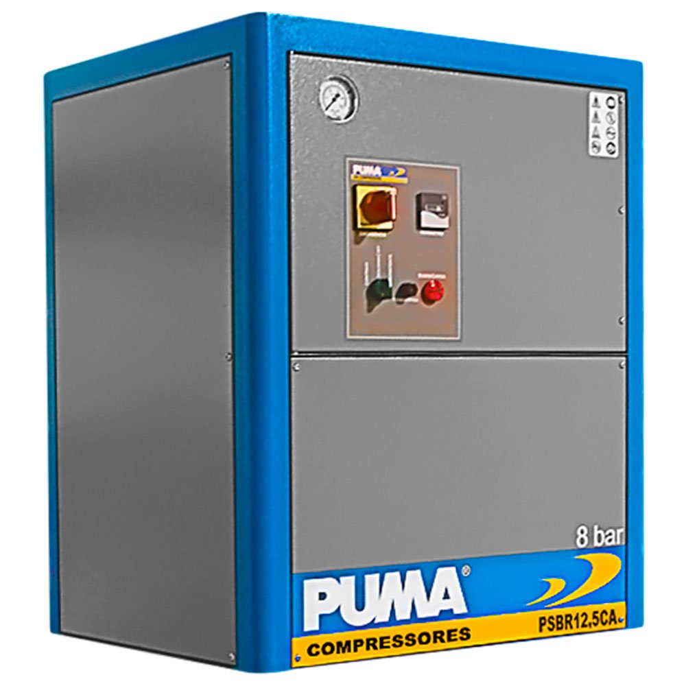 Compressor de Ar Parafuso 12,5CV 8 a 10 Bar 220V-PUMA-310206
