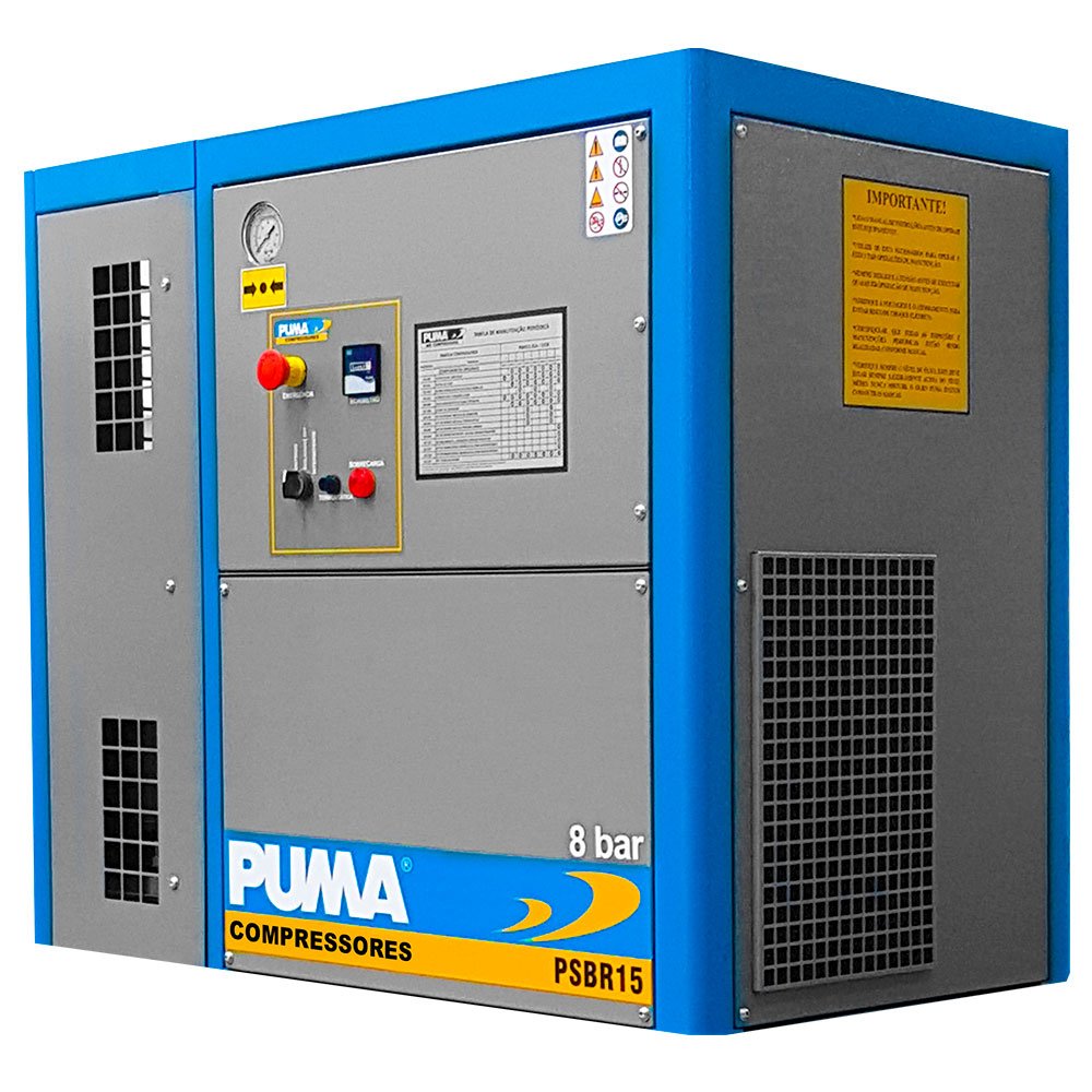 Compressor de Ar Parafuso 15CV 220V com Secador -PUMA-310.268