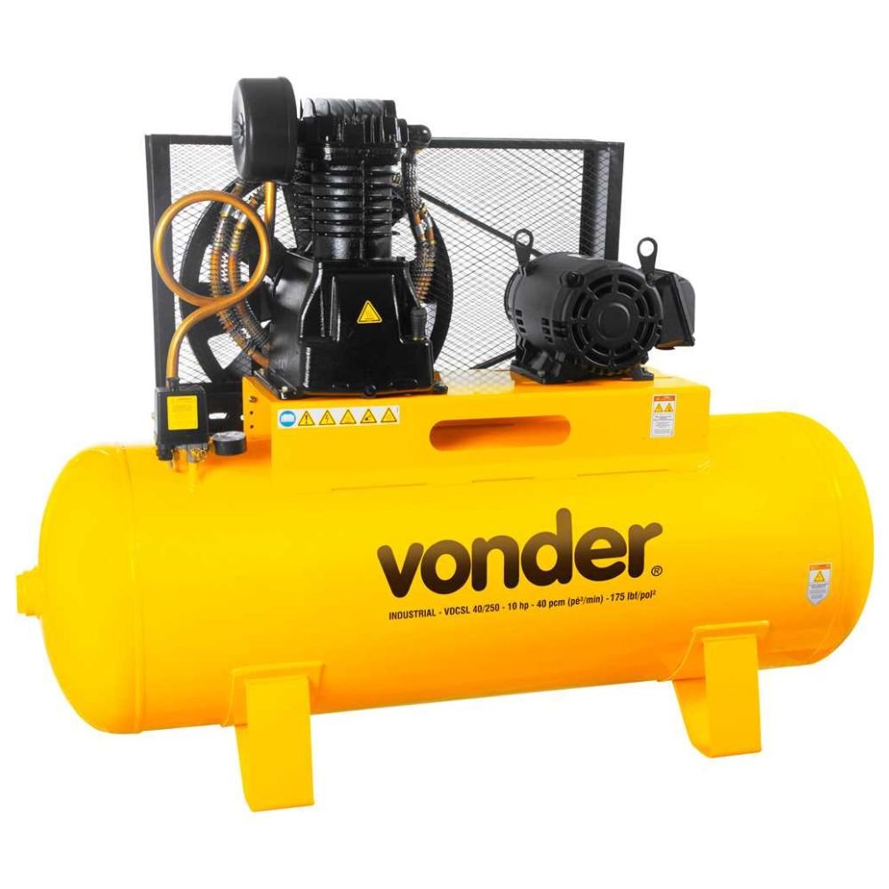 compressor de Ar Vdcsl 40 Pés 250 Litros Trifásico 220/380 V   - Imagem zoom