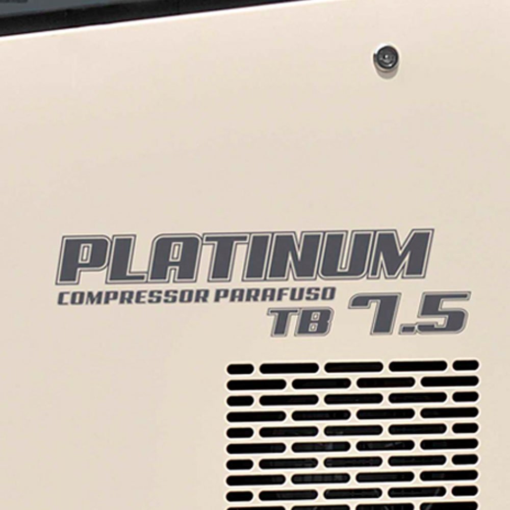 Compressor Parafuso 7,5HP 10Bar Platinum TB7.5 380V  - Imagem