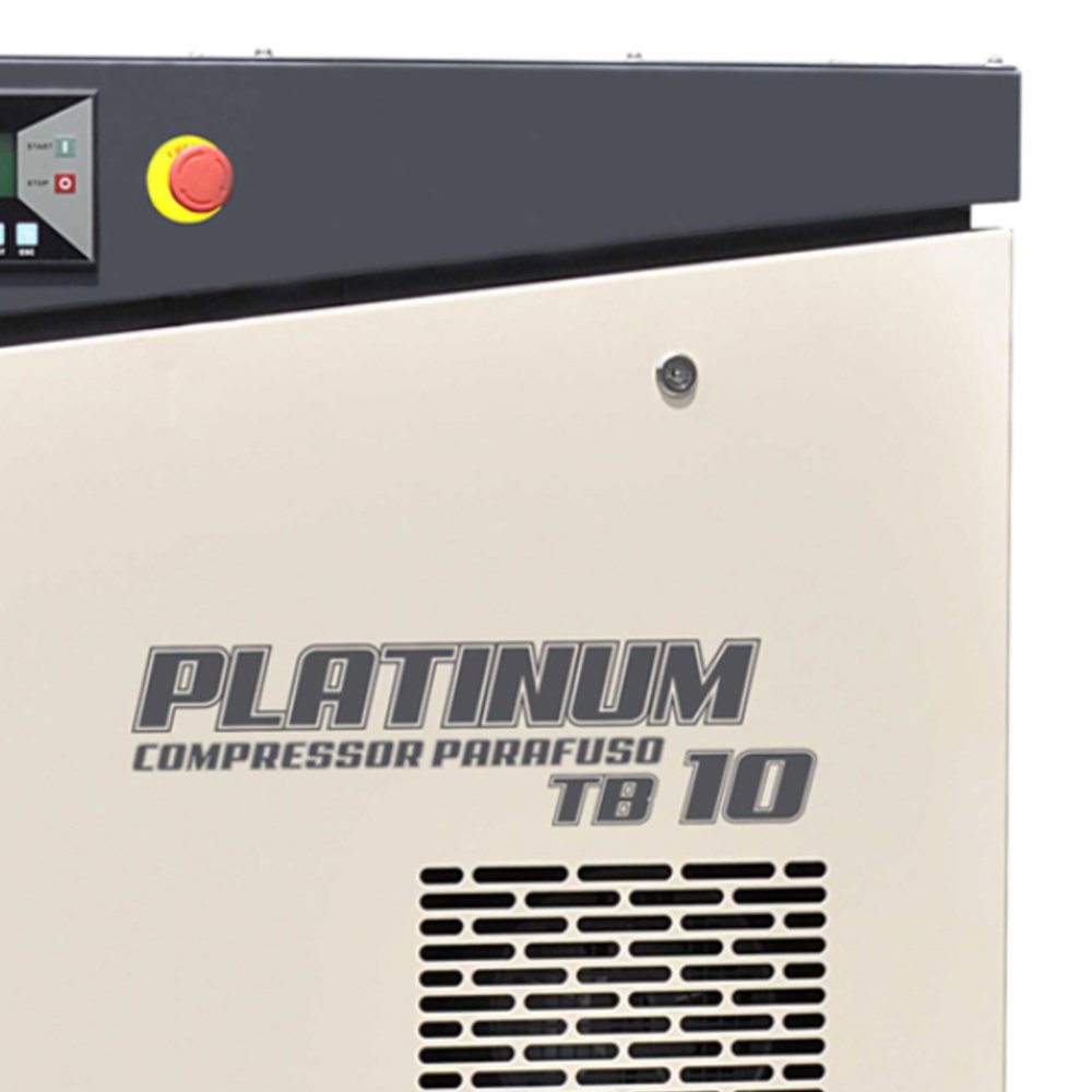 Compressor Parafuso 10HP 8Bar Platinum TB10   - Imagem