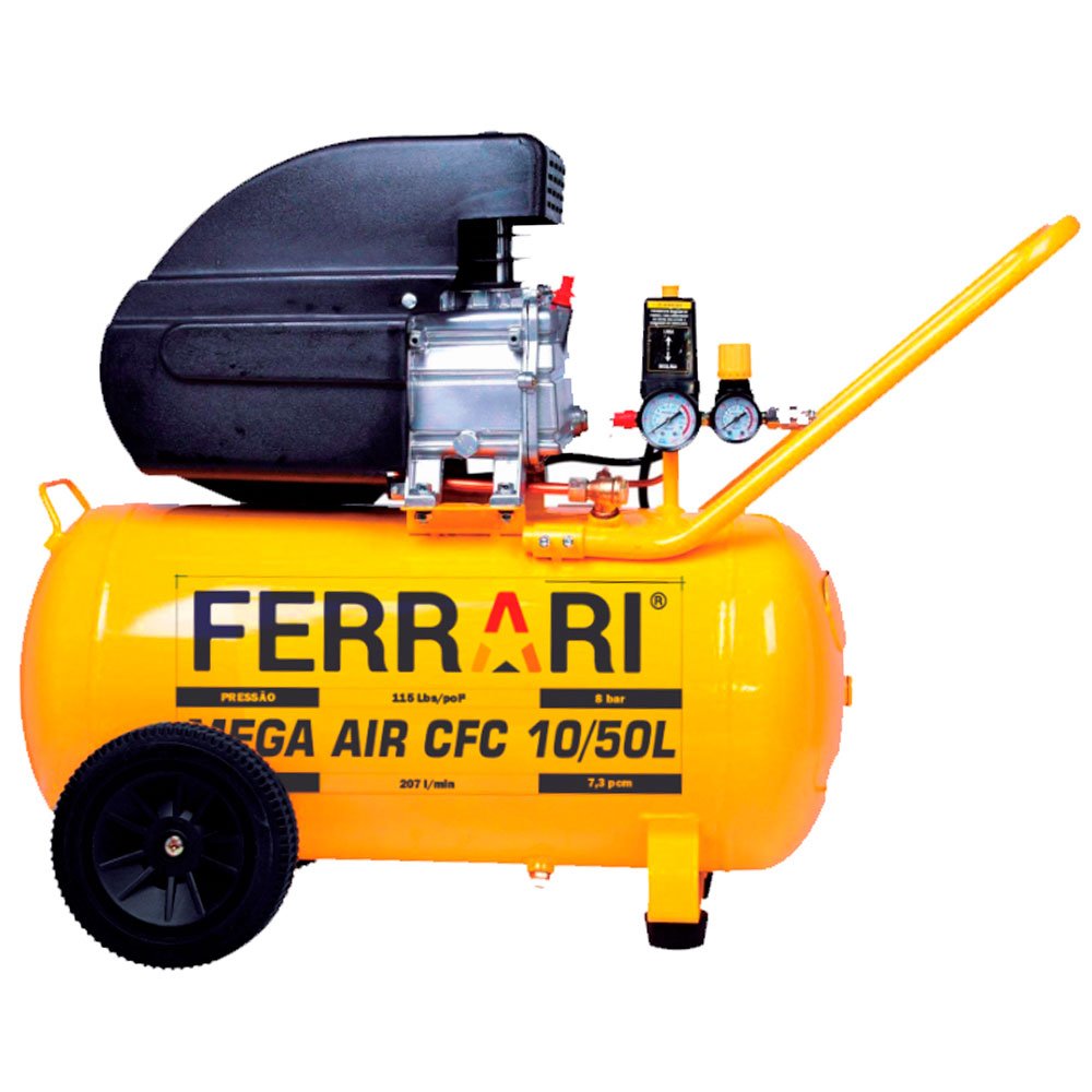 Compressor de Ar Mega Air CFC 10 Pés 50L 2HP 110V-FERRARI-AAC101003-10