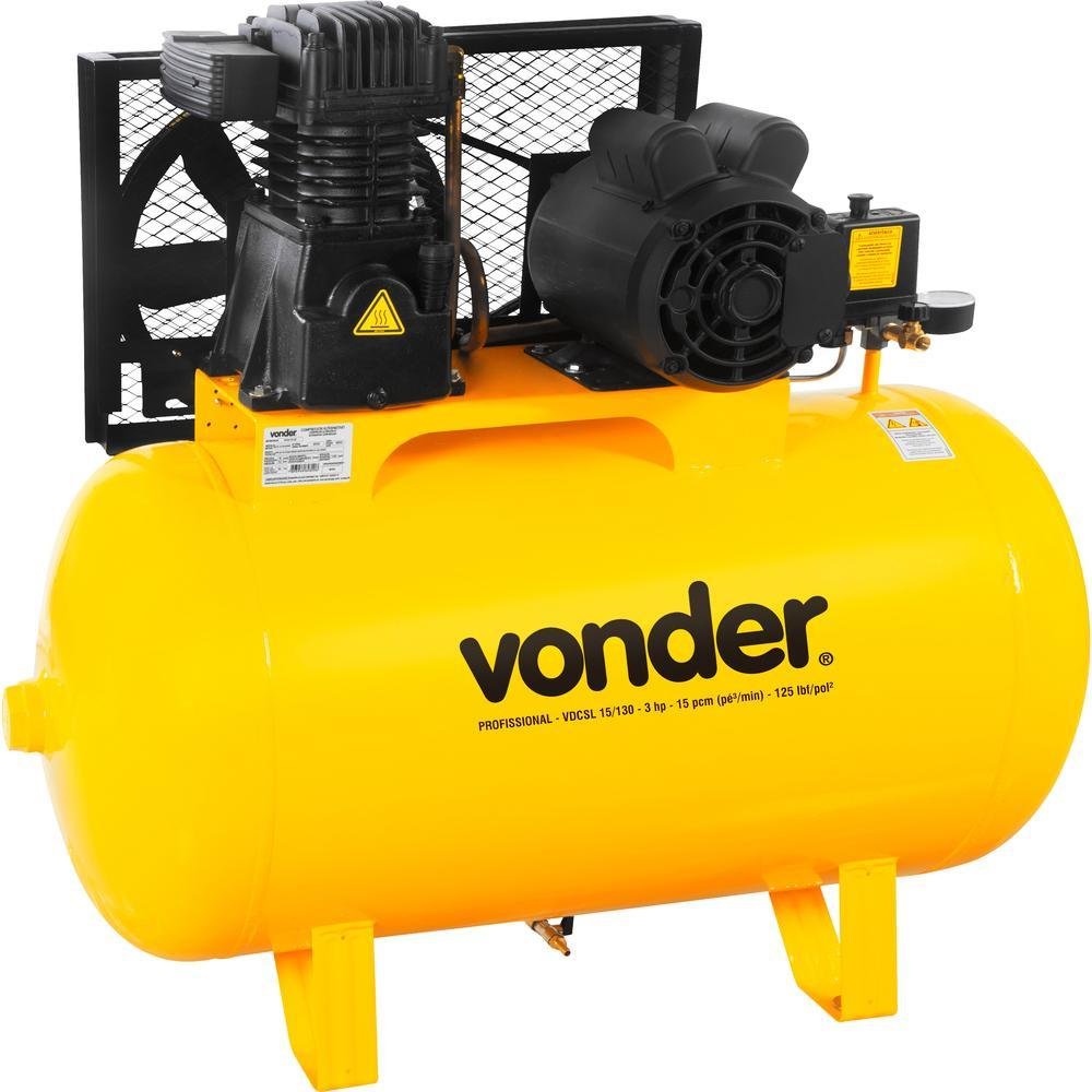 Compressor de Ar Vdcsl 15/130 Monofásico 127V/220V Vonder-Vonder-324661