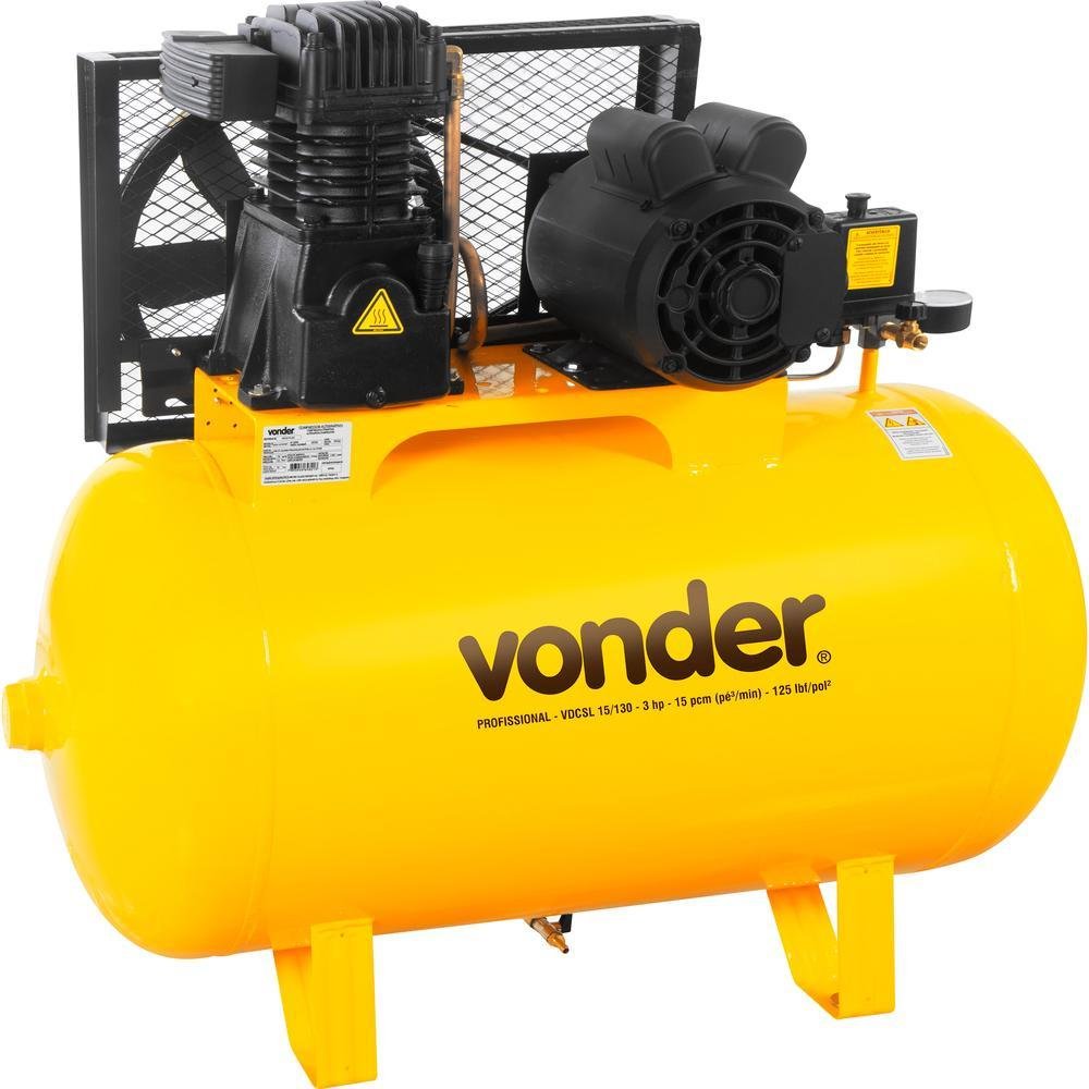 Compressor de Ar Vdcsl 15/130 Trifásico 220V /380 V Vonder-Vonder-324662