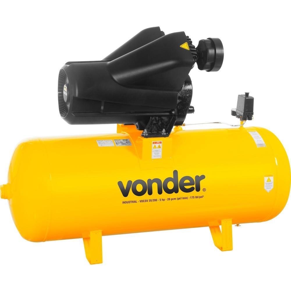Compressor de Ar Vdcsv 20/200 Trifásico 220V /380 V Vonder-Vonder-324667