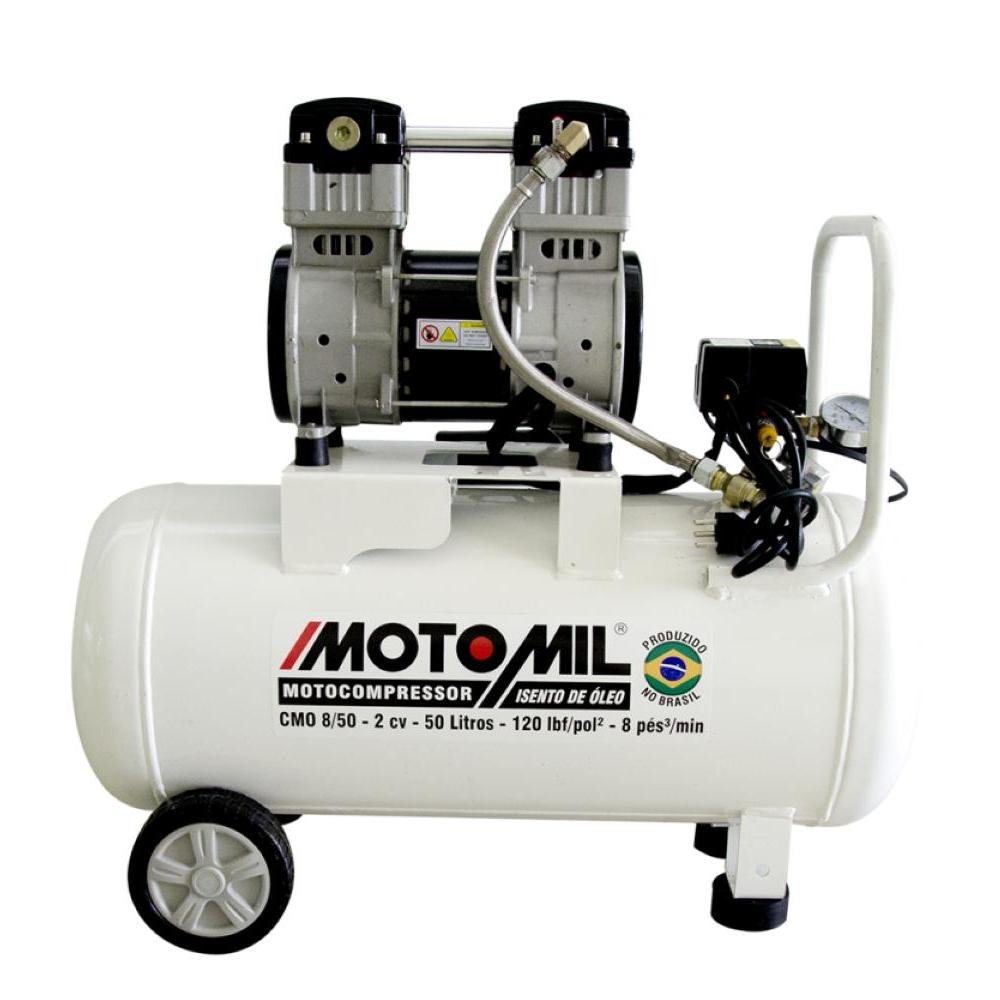 Compressor 120lbs 2HP 220V sem Óleo CMO-8/50BR Motomil-Motomil-324676