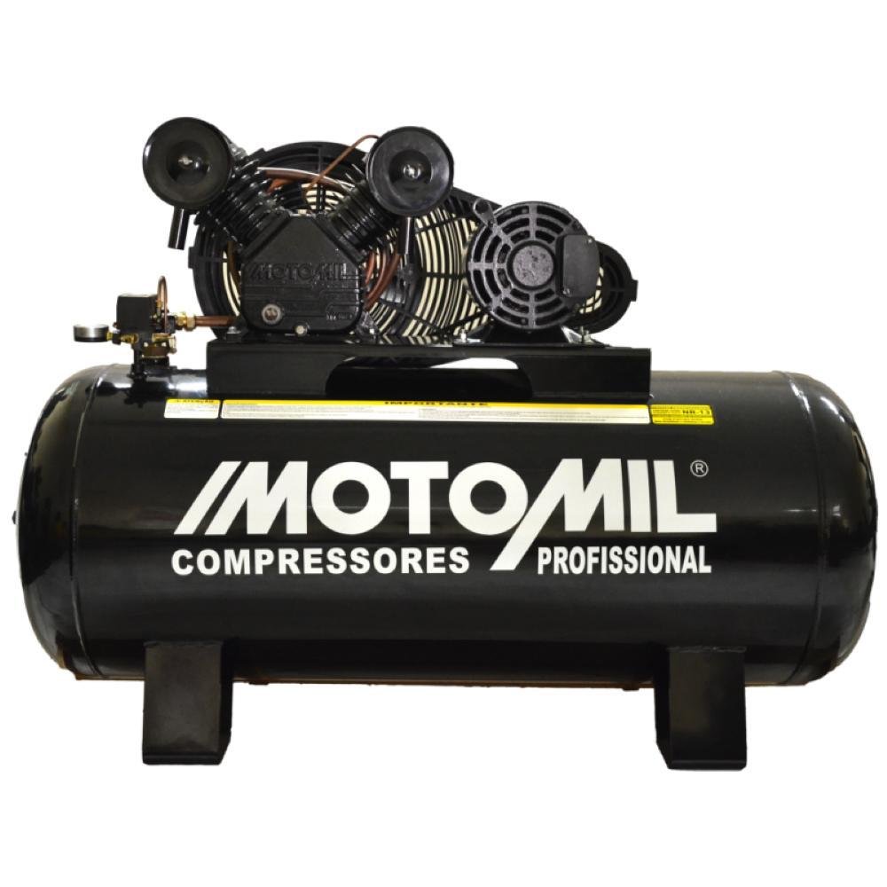 Compressor 140lbs 6HP Trifásico 220/380V CMV-25/200 Motomil-Motomil-324684