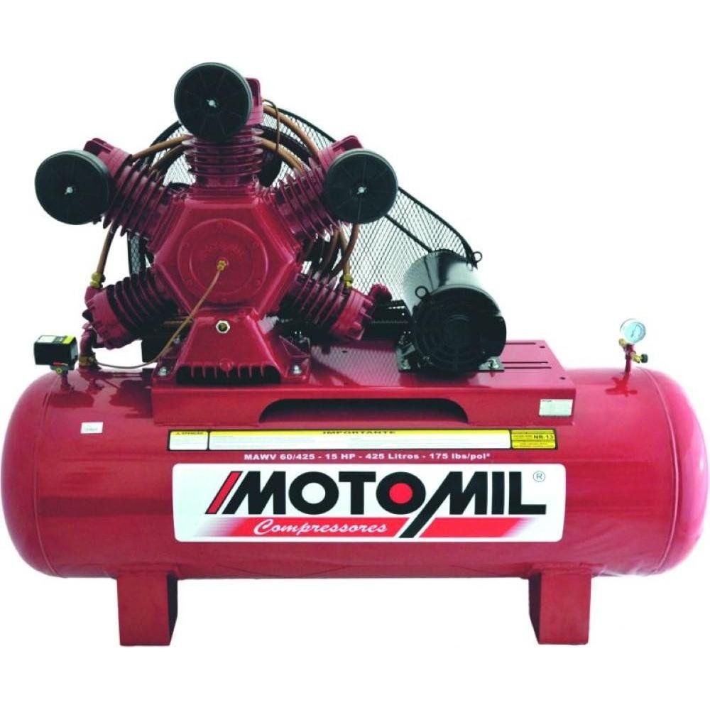 Compressor 175Lbs 15HP Trifásico 220/380V MAW-60/425I Motomil-Motomil-324692