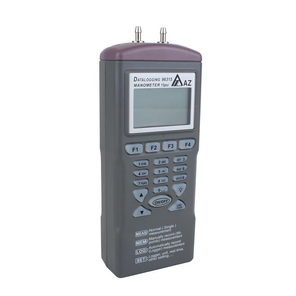 Manômetro digital de pressão diferencial com Datalogger de função múltipla 15 psi Novotest.br 96315 - Imagem zoom