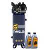 Compressor de Ar Vertical Notus 100L 2HP 110/220V Monofásico + 2 un Óleo para Compressor - Imagem 1