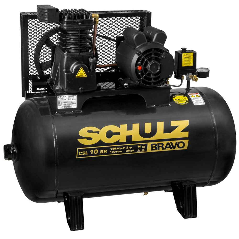 Compressor Schulz BRAVO CSL 10 BR/100 Mono Profissional - Imagem zoom