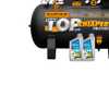 Compressor de Ar Top 10 MPV Média Pressão 10PCM 150 Litros Sem Motor + 2 Óleos Lubrificante VG 150 AW - Imagem 4