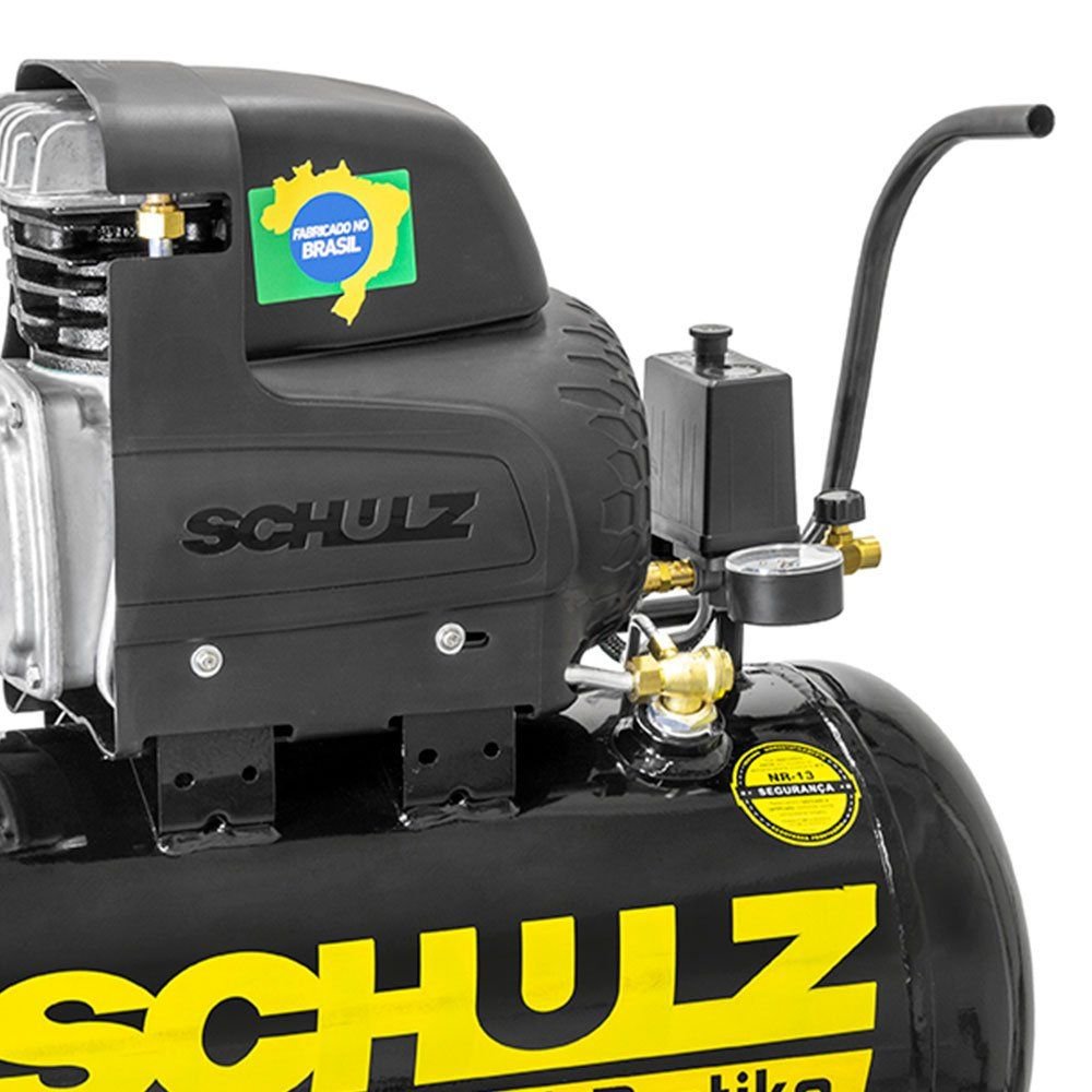Combo Motocompressor de Ar Pratiko CSI 50 Litros 8,6 Pés 2CV com Acessórios SCHULZ-K544CPK03 - Imagem