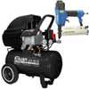 Motocompressor de Ar 8PCM 2HP 24L + Grampeador Pinador Pneumático SF5040 10 a 50mm - Imagem 1