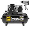 Combo Compressor de Ar Storm 20/200 600 Alta Pressão Industrial 20 Pés 200 Litros 220/380V Trifásico + Chave de Impacto Pneumática 1/2 Pol. - Imagem 1