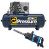 Compressor de Ar Storm Heavy Duty Alta Pressão Industrial 20 Pés 250 Litros 220/380V + Chave Parafusadeira de Impacto 1 Pol FG3500U FORTG Pro - Imagem 1