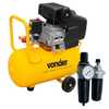 Motocompressor de Ar MCV 25 8,0 pcm 25 litros  + Conjunto Mini Filtro Regulador e Lubrificador 1/4Pol. - Imagem 1