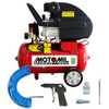 Motocompressor de Ar 7,6 Pés 2HP 24 Litros  + Mangueira e Acessórios - Imagem 1