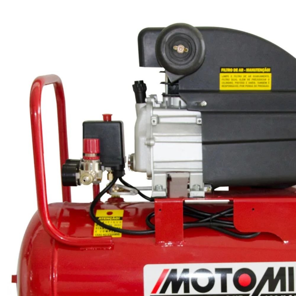 Motocompressor de Ar 8,7 pés 2HP 50 Litros  + Grampeador Pneumático - Imagem