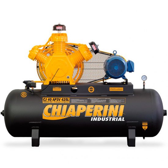 Compressor 40 pcm/AP3V 425 Litros Trifásico Motor Blindado Intermitente-Chiaperini-4CJ40AP3V425L