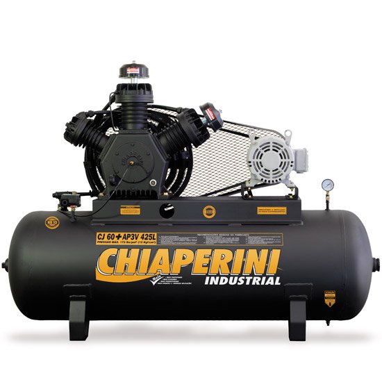 Compressor 60+PCM/AP3V 425 Litros Trifásico-Chiaperini-60M425LT