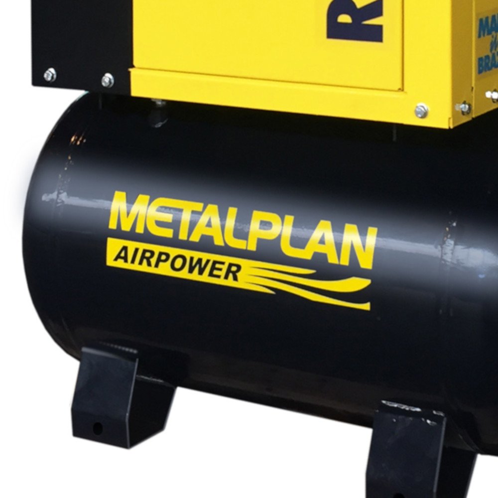 Compressor de Ar Parafuso 4HP 70L 20 Pés 380V - Trifásico METALPLAN-ROTORPLUS0049AA - Imagem