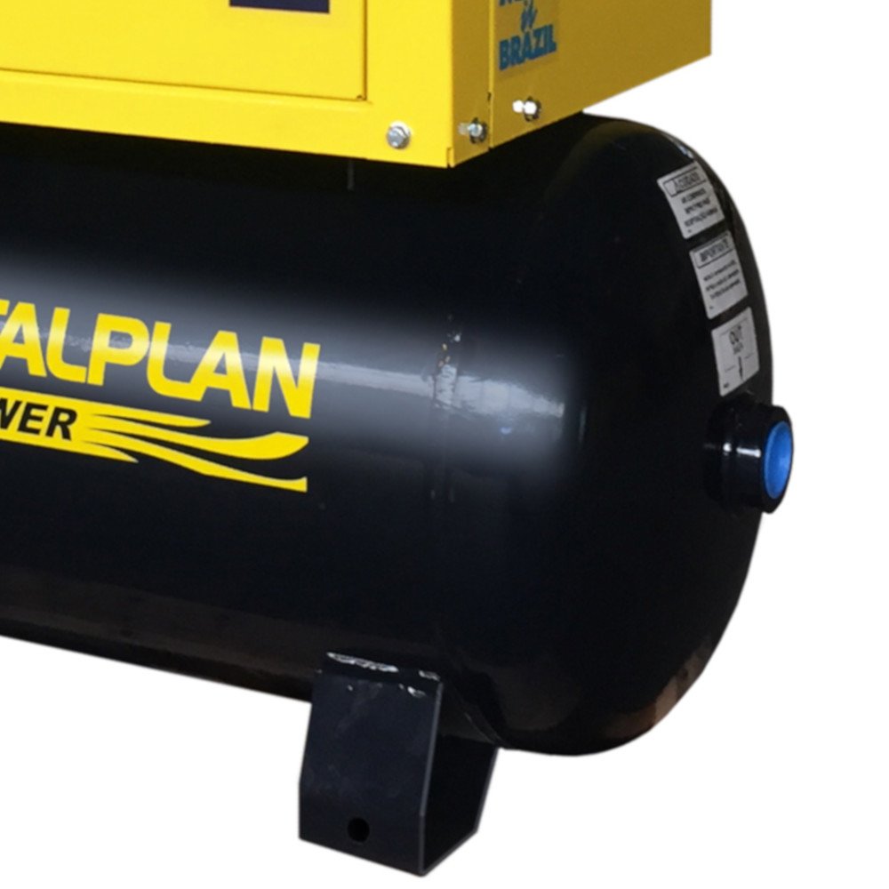 Compressor de Ar Parafuso 4HP 70L 20 Pés 380V - Trifásico METALPLAN-ROTORPLUS0049AA - Imagem