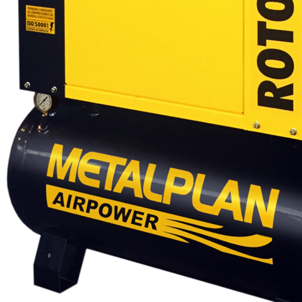 ProjetComp - Compressor de Parafuso Metalplan 10hp 36,5pcm Rotor