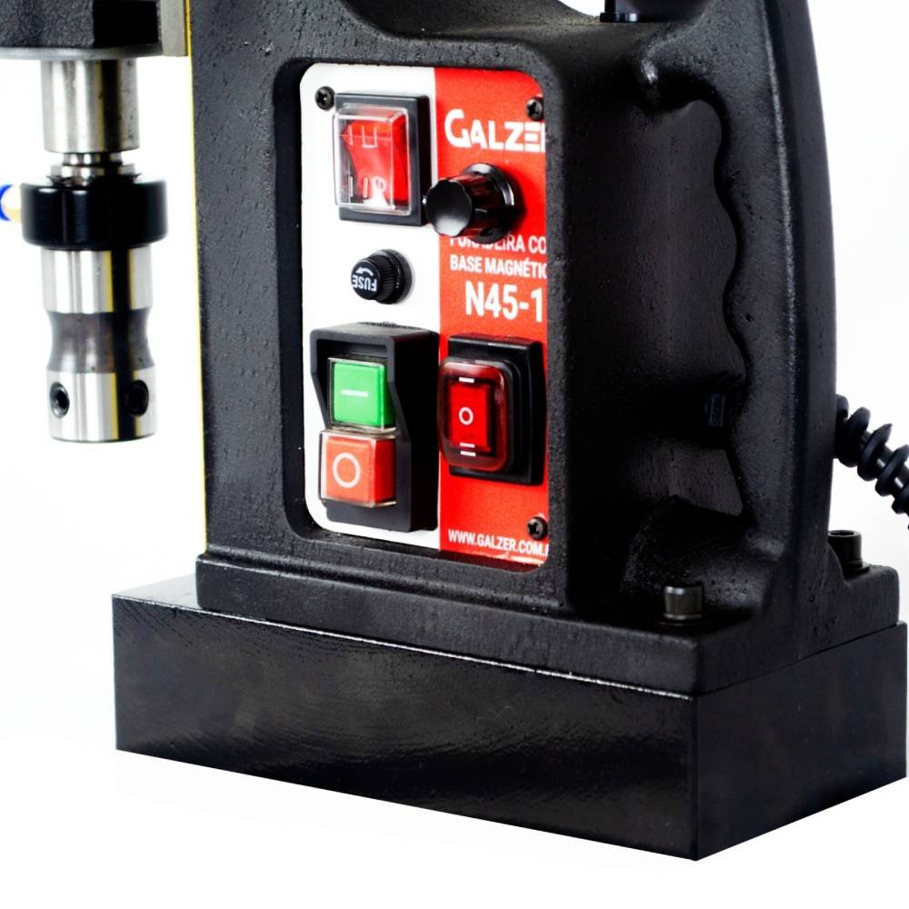 Furadeira com Base Magnética N45-1 45mm 1200W 220V GALZER-758 - Imagem