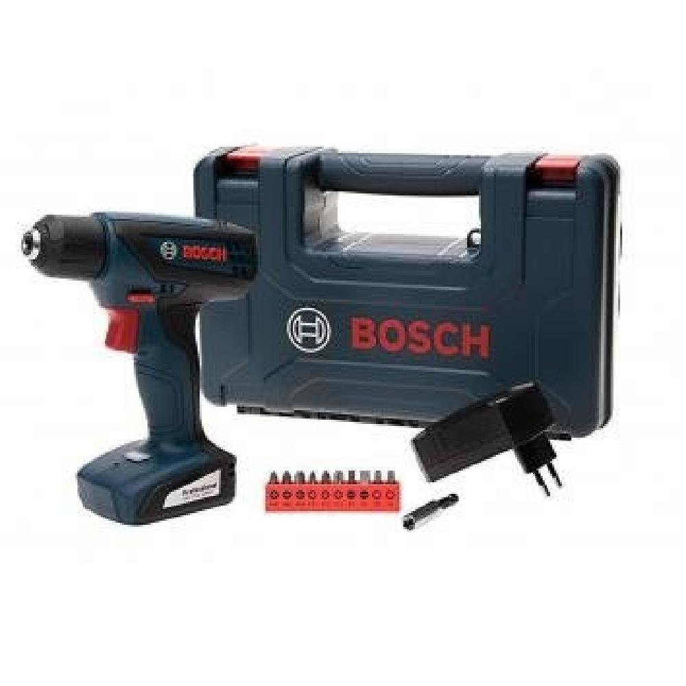 Parafusadeira e Furadeira a Bateria Bosch GSR 1000 Smart 1000 BIVOLT e Kit de Acessórios em Maleta-BOSCH-271294