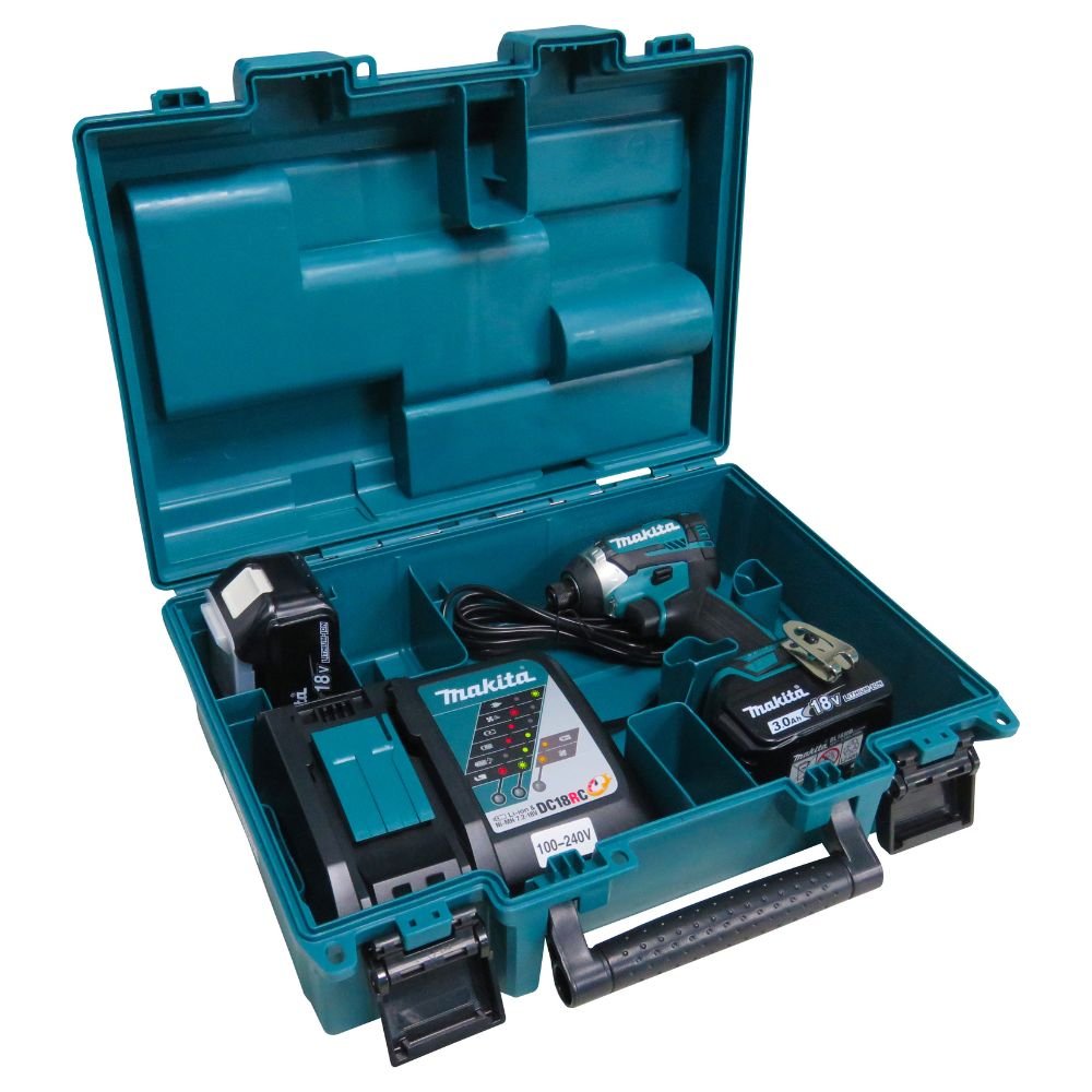 Parafusadeira de Impacto à Bateria 18V 3.0 Ah Íons-Lítio com 2 Bat. e Maleta MAKITA-DTD154RFE-BIVOLT - Imagem