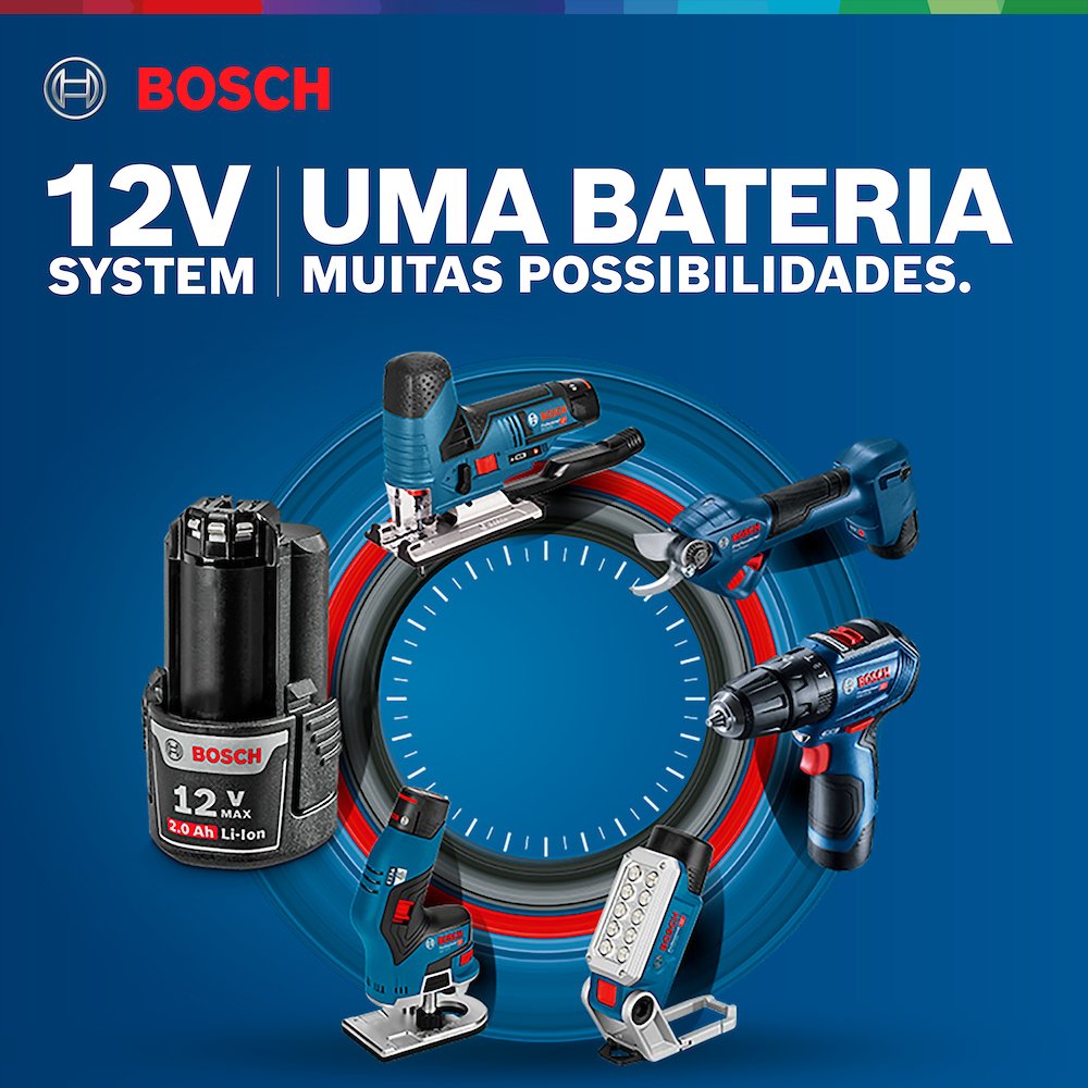 Parafusadeira Furadeira Impacto GSB 12V-30 Brushless 3/8 Pol. 12V com 2 Baterias 2.0Ah Carregador Bivolt e Maleta - Imagem